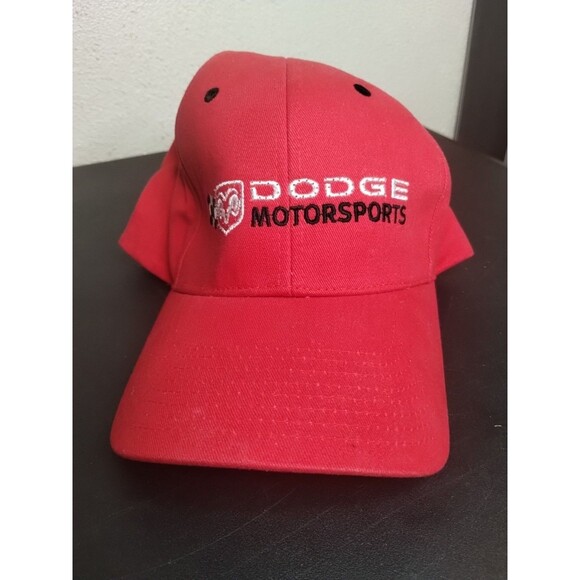 Dodge Motorsports Light Wear Strapback Hat Red Adjustable NASCAR - Picture 2 of 8